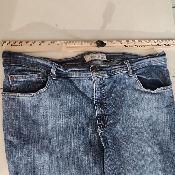 Faded Glory Jeans Plus Size 24W Blue Straight Leg Demin - Picture 5 of 11